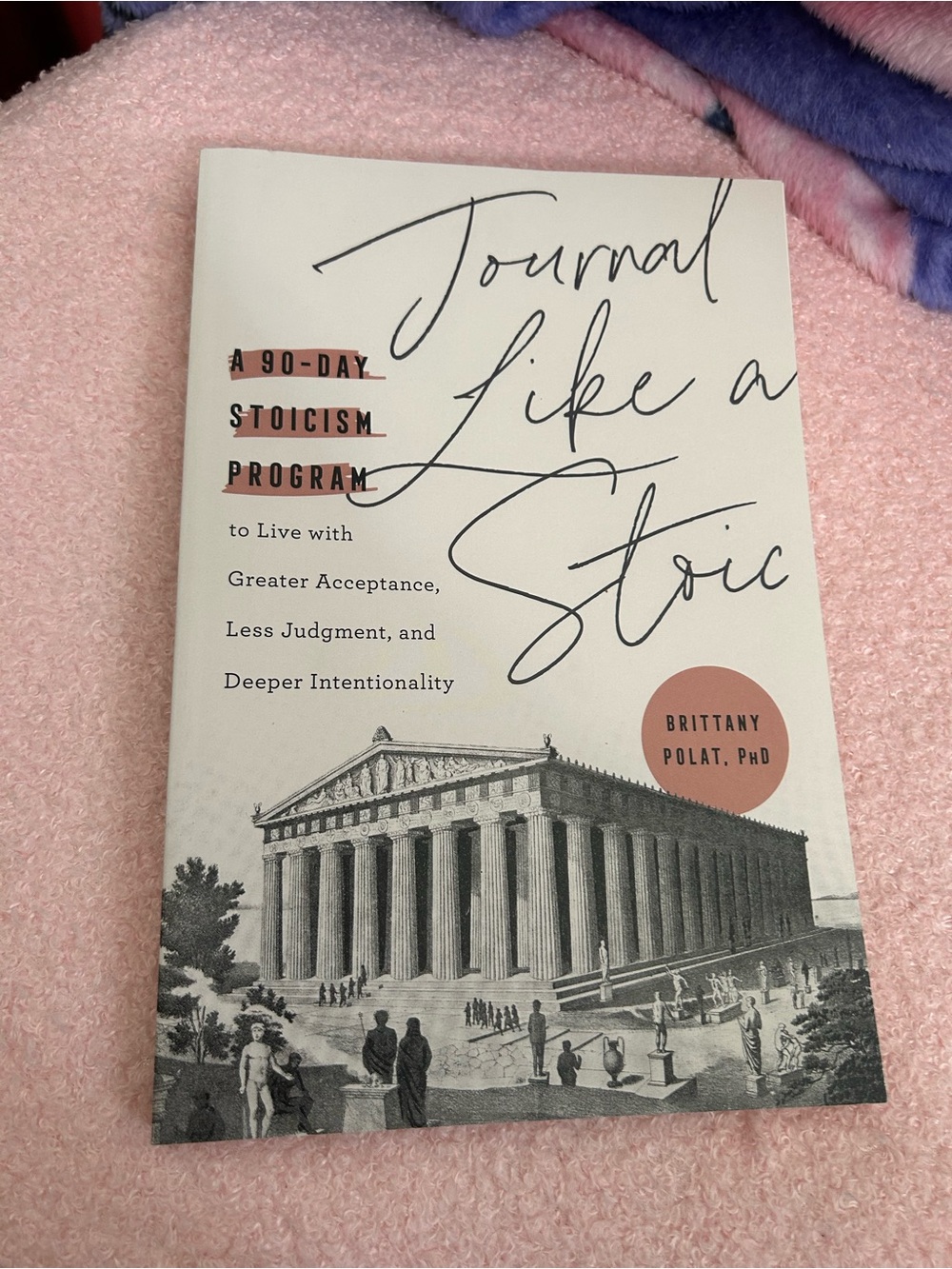 Journal Like a Stoic Paperback Journal - Cream & Black Cover